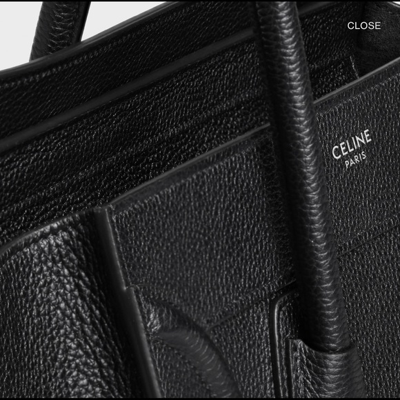 MICRO LUGGAGE HANDBAG IN DRUMMED CALFSKIN. BLACK - Picture 3 of 6